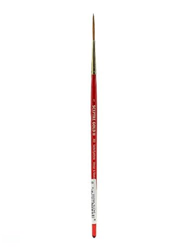 Winsor & Newton 5183701 Sceptre Gold II Künstler Aquarellpinsel mit hoher Farbtragekapazitat & exzellenter Sprungkraft, Serie 303 - Takelage Pinsel, kurzer Stiel, Nr.1 - 1,5mm Winsor & Newton 5183701 Sceptre Gold II Künstler Aquarellpinsel mit hoher Farbtragekapazitat & exzellenter Sprungkraft, Serie 303 - Takelage Pinsel, kurzer Stiel, Nr.1 - 1,5mm von Winsor & Newton