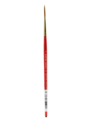 Winsor & Newton 5183702 Sceptre Gold II Künstler Aquarellpinsel mit hoher Farbtragekapazitat & exzellenter Sprungkraft, Serie 303 - Takelage Pinsel, kurzer Stiel, Nr.2 - 1,8mm Winsor & Newton 5183702 Sceptre Gold II Künstler Aquarellpinsel mit hoher Farbtragekapazitat & exzellenter Sprungkraft, Serie 303 - Takelage Pinsel, kurzer Stiel, Nr.2 - 1,8mm von Winsor & Newton