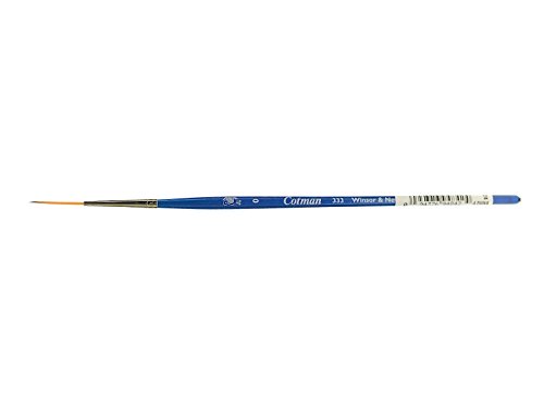 Winsor & Newton 5303000 Cotman Aquarell Synthetikhaar Pinsel - Serie 333 - Takelagepinsel, kurzer Stiel mit exzellenter Sprungkraft, Farbtragekraft und Punktgenauigkeit - Nr. 0 - 1,2 mm von Winsor & Newton