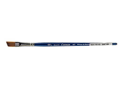 Winsor & Newton 5367106 Cotman Aquarell Synthetikhaar Pinsel - Serie 667 - Schrägpinsel, kurzer Stiel mit exzellenter Sprungkraft, Farbtragekraft und Punktgenauigkeit - 6mm - 1/4" Winsor & Newton 5367106 Cotman Aquarell Synthetikhaar Pinsel - Serie 667 - Schrägpinsel, kurzer Stiel mit exzellenter Sprungkraft, Farbtragekraft und Punktgenauigkeit - 6mm - 1/4" von Winsor & Newton