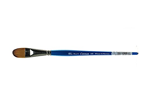 Winsor & Newton 5368119 Cotman Aquarell Synthetikhaar Pinsel - Serie 668 - Filbertpinsel, kurzer Stiel mit exzellenter Sprungkraft, Farbtragekraft und Punktgenauigkeit - 19mm - 3/4" von Winsor & Newton