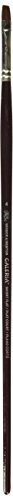 Winsor & Newton 5731004 Galeria Acrylpinsel, aus Synthetikfasern, ideale Kontrolle für dickere Farbaufträge, langer Stiel, Flachpinsel, kurze Borsten Nr. 4, 6mm von Winsor & Newton
