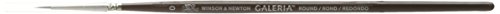 Winsor & Newton 5734000 Galeria Acrylpinsel, aus Synthetikfasern, ideale Kontrolle für dickere Farbaufträge, kurzer Stiel, Rundpinsel Nr. 0, 1,2 mm von Winsor & Newton