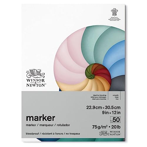 Winsor & Newton 6002006 Markerpapier, Weiß, 22,9 x 30,5 cm-50 Blatt Block, 75g/m² Winsor & Newton 6002006 Markerpapier, Weiß, 22,9 x 30,5 cm-50 Blatt Block, 75g/m² von Winsor & Newton