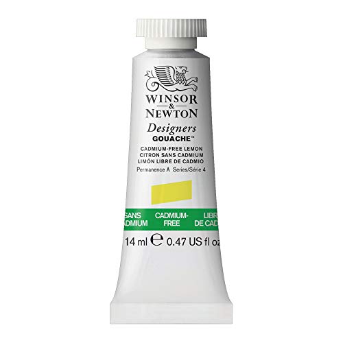 Winsor & Newton 605898 Designer Gouache - Kadmiumfrei Zitrone, 14ml Tube - matte deckende Gouachefarben, Ideal für Gouachemalerei, Brillante, lichtechte Farben mit großer Deckkraft Winsor & Newton 605898 Designer Gouache - Kadmiumfrei Zitrone, 14ml Tube - matte deckende Gouachefarben, Ideal für Gouachemalerei, Brillante, lichtechte Farben mit großer Deckkraft von Winsor & Newton