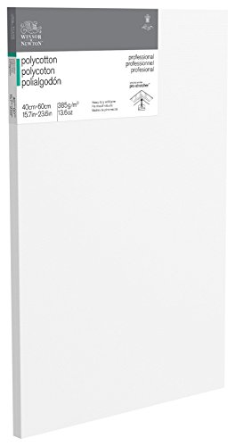 Winsor & Newton 6206022 Professional Keilrahmen aus Baumwollmischgewebe, 385 g/m², 3-fach grundiert, mittlere Körnung, ideal für die Ölfarben und Acrylfarben - 40x60cm von Winsor & Newton