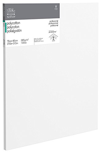 Winsor & Newton 6206038 Professional Keilrahmen aus Baumwollmischgewebe, 385 g/m², 3-fach grundiert, mittlere Körnung, ideal für die Ölfarben und Acrylfarben - 70x80cm von Winsor & Newton