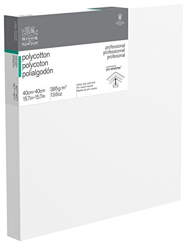 Winsor & Newton 6206054 Professional Keilrahmen Deep Edge aus Baumwollmischgewebe, 385 g/m², 3-fach grundiert, mittlere Körnung, ideal für die Ölfarben und Acrylfarben - 40x40cm Winsor & Newton 6206054 Professional Keilrahmen Deep Edge aus Baumwollmischgewebe, 385 g/m², 3-fach grundiert, mittlere Körnung, ideal für die Ölfarben und Acrylfarben - 40x40cm von Winsor & Newton
