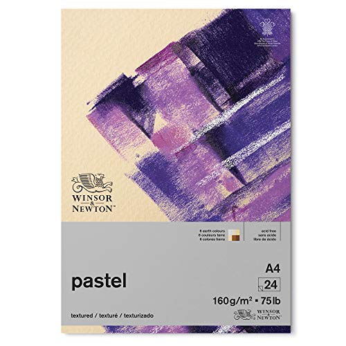 Winsor & Newton 6660765 Pastellpapier im Block mit Erdfarben - 24 Blatt DIN A4, 160g/m², FSC, Säurefrei, ohne optische Aufheller, archivierbare Qualität, stabil und Alterungsbeständig von Winsor & Newton