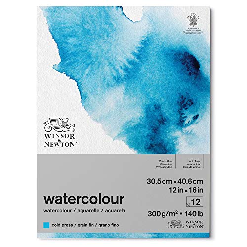 Winsor & Newton 6667004 Classic Aquarellpapier im Block - 12 Blatt 30,5 x 40,6cm , 300g/m²,geleimt, kaltgepresstes, leicht texturiertes weißes Papier in archivierbarer Qualität, gilbbeständig Winsor & Newton 6667004 Classic Aquarellpapier im Block - 12 Blatt 30,5 x 40,6cm , 300g/m²,geleimt, kaltgepresstes, leicht texturiertes weißes Papier in archivierbarer Qualität, gilbbeständig von Winsor & Newton