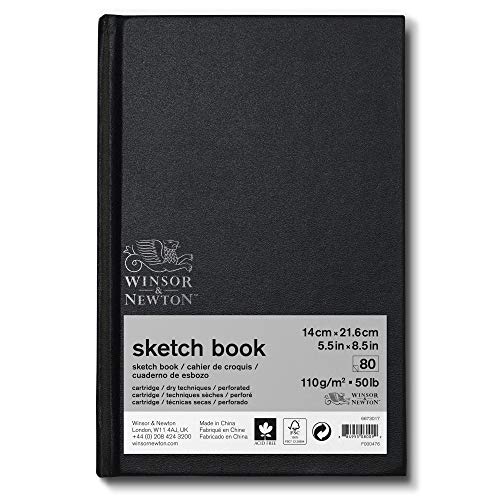 Winsor & Newton 6673017 Skizzenbuch mit 80 Blatt Skizzenpapier, 110 g/m², Hardcover gebunden mit Rückenleimung, mikroperforieten Blättern - 17,8 x 25,4cm Winsor & Newton 6673017 Skizzenbuch mit 80 Blatt Skizzenpapier, 110 g/m², Hardcover gebunden mit Rückenleimung, mikroperforieten Blättern - 17,8 x 25,4cm von Winsor & Newton