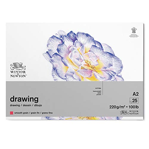 Winsor & Newton 6689743 Zeichenpapier im Block - 25 Blatt A2, 220g/m², feine Körnung, natürliches Weiß, säurefrei in archivierbarer Qualität, Alterungsbeständig für Fineliner, Tusche, Buntstift Winsor & Newton 6689743 Zeichenpapier im Block - 25 Blatt A2, 220g/m², feine Körnung, natürliches Weiß, säurefrei in archivierbarer Qualität, Alterungsbeständig für Fineliner, Tusche, Buntstift von Winsor & Newton