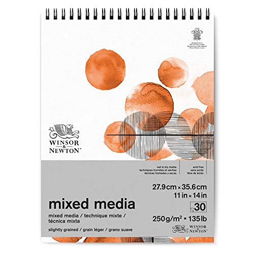 Winsor & Newton 6694007 Mixed Media Papier im Block - 30 Blatt 27,9 x 35,6cm, 250g/m², FSC, Säurefrei, ohne optische Aufheller, stabil und Alterungsbeständig für alle nassen und trockenen Techniken Winsor & Newton 6694007 Mixed Media Papier im Block - 30 Blatt 27,9 x 35,6cm, 250g/m², FSC, Säurefrei, ohne optische Aufheller, stabil und Alterungsbeständig für alle nassen und trockenen Techniken von Winsor & Newton
