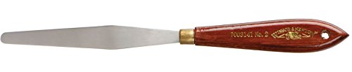 Winsor & Newton 7003141 Malmesser für Acrylfarben & Ölfarben mit elastischer Klinge und ergonomischen Naturholzgriff in Profiqualität - Nr. 2 von Winsor & Newton