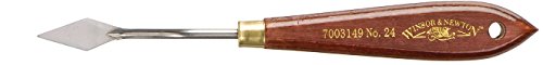 Winsor & Newton 7003149 Malmesser für Acrylfarben & Ölfarben mit elastischer Klinge und ergonomischen Naturholzgriff in Profiqualität - Nr. 24 von Winsor & Newton