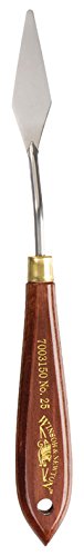 Winsor & Newton 7003150 Malmesser für Acrylfarben & Ölfarben mit elastischer Klinge und ergonomischen Naturholzgriff in Profiqualität - Nr. 25 von Winsor & Newton