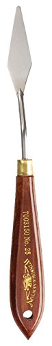 Winsor & Newton 7003150 Malmesser für Acrylfarben & Ölfarben mit elastischer Klinge und ergonomischen Naturholzgriff in Profiqualität - Nr. 25 von Winsor & Newton