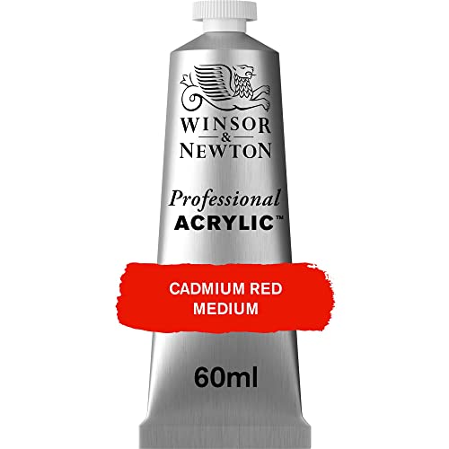 Winsor & Newton 8840461 Professional Acrylfarbe in Künstlerqualität, hohe Farbbrillanz & Deckkraft, Archivqualität, 60ml Tube - Kadmiumrot Mittel Winsor & Newton 8840461 Professional Acrylfarbe in Künstlerqualität, hohe Farbbrillanz & Deckkraft, Archivqualität, 60ml Tube - Kadmiumrot Mittel von Winsor & Newton