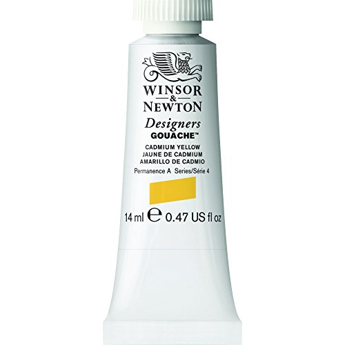 Winsor & Newton 8840469 Designer Gouache - Kadmiumgelb, 14ml Tube - matte deckende Gouachefarben, Ideal für Gouachemalerei, Brillante, lichtechte Farben mit großer Deckkraft Winsor & Newton 8840469 Designer Gouache - Kadmiumgelb, 14ml Tube - matte deckende Gouachefarben, Ideal für Gouachemalerei, Brillante, lichtechte Farben mit großer Deckkraft von Winsor & Newton