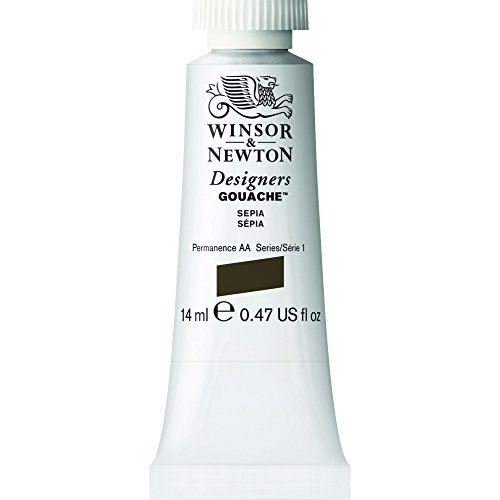 Winsor & Newton 8840588 Designer Gouache - Sepia, 14ml Tube - matte Gouachefarben, Ideal für Gouachemalerei, Brillante, lichtechte Gouache Farben mit großer Deckkraft Winsor & Newton 8840588 Designer Gouache - Sepia, 14ml Tube - matte Gouachefarben, Ideal für Gouachemalerei, Brillante, lichtechte Gouache Farben mit großer Deckkraft von Winsor & Newton