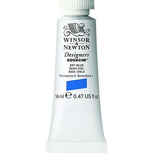 Winsor & Newton 8840589 Designer Gouache - Himmelblau, 14ml Tube - matte Gouachefarben, Ideal für Gouachemalerei, Brillante, lichtechte Gouache Farben mit großer Deckkraft Winsor & Newton 8840589 Designer Gouache - Himmelblau, 14ml Tube - matte Gouachefarben, Ideal für Gouachemalerei, Brillante, lichtechte Gouache Farben mit großer Deckkraft von Winsor & Newton