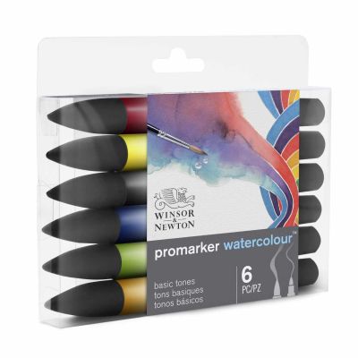 Promarker Aquarellmarker 6 Stück von Winsor & Newton