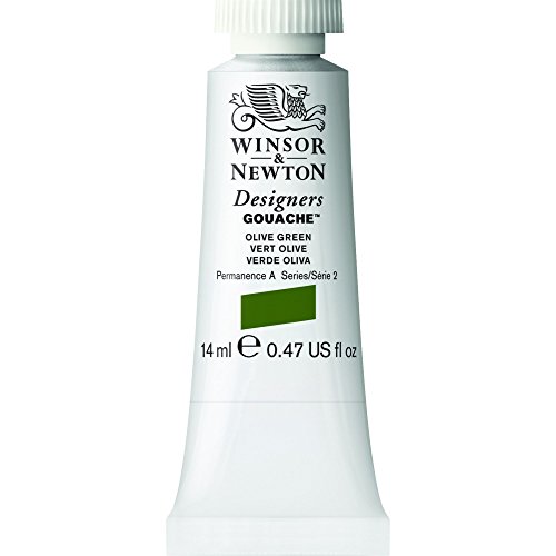 Winsor & Newton Designers, Gouache, Olivgrün, 14 ml (1er Pack) von Winsor & Newton