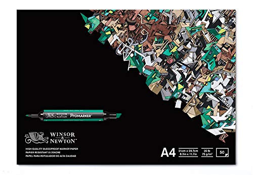 Winsor & Newton Marker Block Durchschlagsicher A4 75g 50 Blatt, A4 - 50 Blatt, ProMarker Block, 6002004 Winsor & Newton Marker Block Durchschlagsicher A4 75g 50 Blatt, A4 - 50 Blatt, ProMarker Block, 6002004 von Winsor & Newton