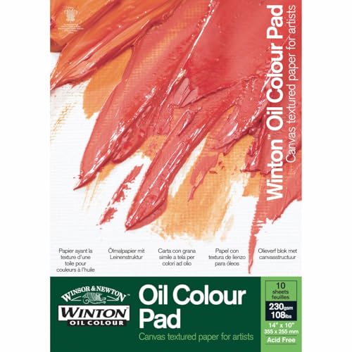 Winsor & Newton Ölmalblock, 10 Blatt Ölpapier mit Leinwandtextur, 230g/m² - 30,5x22,8cm Winsor & Newton Ölmalblock, 10 Blatt Ölpapier mit Leinwandtextur, 230g/m² - 30,5x22,8cm von Winsor & Newton