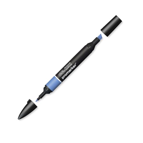 Winsor & Newton " ProMarker " 0203198 - Professioneller Layoutmarker - 2 Spitzen, fein & breit für Zeichnungen, Design & Layouts - Chinablau von Winsor & Newton