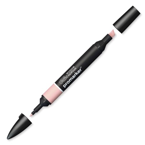 Winsor & Newton " ProMarker " 0203277 - Professioneller Layoutmarker - 2 Spitzen, fein & breit für Zeichnungen, Design & Layouts - Sobnnengeküsstes Rosa von Winsor & Newton