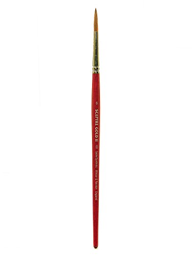Winsor & Newton 5181706 Sceptre Gold II Künstler Aquarellpinsel mit hoher Farbtragekapazitat & exzellenter Sprungkraft, Serie 101 - Rundpinsel, kurzer Stiel, Nr.6 - 3,6mm Winsor & Newton 5181706 Sceptre Gold II Künstler Aquarellpinsel mit hoher Farbtragekapazitat & exzellenter Sprungkraft, Serie 101 - Rundpinsel, kurzer Stiel, Nr.6 - 3,6mm von Winsor & Newton