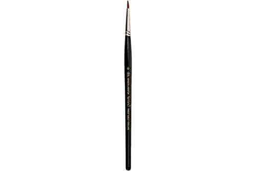 Winsor & Newton Serie 7 Kolinski Rund - Pinsel Nr. 0 - 1,5 mm, Rundpinsel, Qualität von Handarbeit, Farbe: Silber, Schwarz Winsor & Newton Serie 7 Kolinski Rund - Pinsel Nr. 0 - 1,5 mm, Rundpinsel, Qualität von Handarbeit, Farbe: Silber, Schwarz von Winsor & Newton