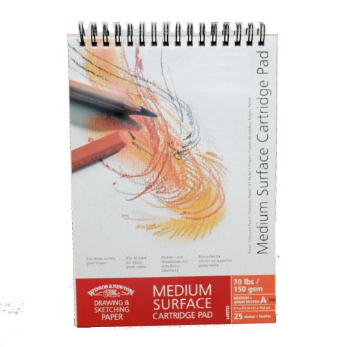 Winsor & Newton Zeichenblock, mittlere Körnung, reinweiß, Spiralbindung, reinweiß, 150g/m², 25 - Blatt, DIN A3 Winsor & Newton Zeichenblock, mittlere Körnung, reinweiß, Spiralbindung, reinweiß, 150g/m², 25 - Blatt, DIN A3 von Winsor & Newton