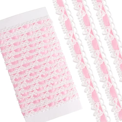 Winsyison 2 Yards Rosa Spitzenband Vintage Spitzenband Rolle für Braut Schleifenbesatz Nähzubehör für Blumenstrauß Verpackung Verpackung Hochzeit Dekorationen DIY Handwerk Winsyison 2 Yards Rosa Spitzenband Vintage Spitzenband Rolle für Braut Schleifenbesatz Nähzubehör für Blumenstrauß Verpackung Verpackung Hochzeit Dekorationen DIY Handwerk von Winsyison