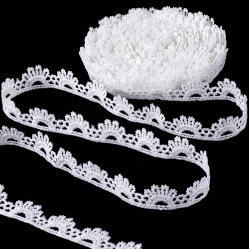 Winsyison 4,5 m Blumenspitzenborte, florales Spitzenband, weiche Verzierungen für Geschenkverpackungen, DIY-Schleifen, Rahmen-Haarspange, Party-Dekoration, Weiß Winsyison 4,5 m Blumenspitzenborte, florales Spitzenband, weiche Verzierungen für Geschenkverpackungen, DIY-Schleifen, Rahmen-Haarspange, Party-Dekoration, Weiß von Winsyison