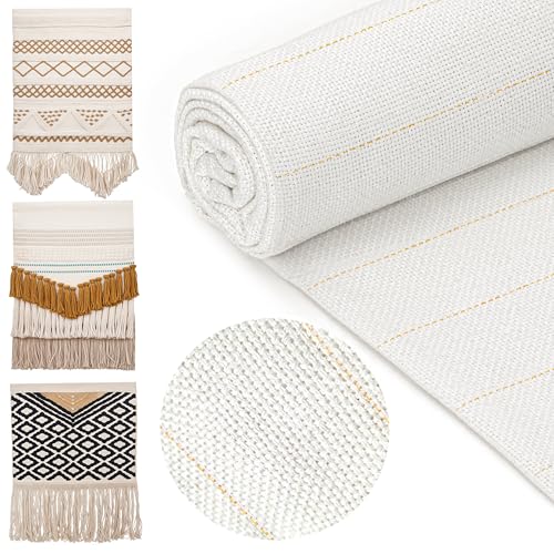 Winter Shore 200 x 216 cm Sticken Stoff - Primär-Mönchsstoff mit Markierten Linien für DIY-Teppich, Tufting, Maschinenstickerei - Polyester-Baumwoll-Stoff Meterware für Tufting-Pistole, Stanznadel Winter Shore 200 x 216 cm Sticken Stoff - Primär-Mönchsstoff mit Markierten Linien für DIY-Teppich, Tufting, Maschinenstickerei - Polyester-Baumwoll-Stoff Meterware für Tufting-Pistole, Stanznadel von Winter Shore