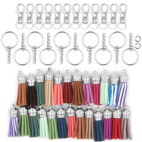 100 Stück Schlüsselanhänger Ringe mit Quaste Quaste Anhänger Großpackung für Schmuck Handwerk Schlüsselanhänger Handy Riemen DIY Zubehör 100 Stück Schlüsselanhänger Ringe mit Quaste Quaste Anhänger Großpackung für Schmuck Handwerk Schlüsselanhänger Handy Riemen DIY Zubehör von Winterworm