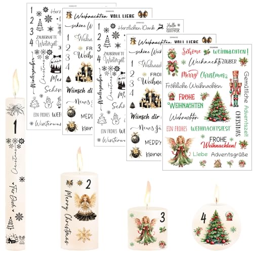 Kerzentattoos Weihnachten Wasserschiebefolie Kerzen Sticker Schwarzes Gold 5 PCS Kerzensticker Kerzenfolie Tattoo Folie Kerzentatoofolie Weihnachten Engel Kerzen Aufkleber Kerzentattoos Weihnachten Wasserschiebefolie Kerzen Sticker Schwarzes Gold 5 PCS Kerzensticker Kerzenfolie Tattoo Folie Kerzentatoofolie Weihnachten Engel Kerzen Aufkleber von Winwild