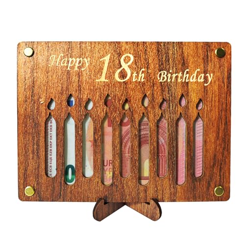 Winwild 18 Geldgeschenke Geburtstag Mädchen Junge- Happy Birthday - Kreatives 18 Geburtstag Geschenk Geldgeschenke Verpackung Geburtstagskarte aus Holz Geburtstag Tischdeko Winwild 18 Geldgeschenke Geburtstag Mädchen Junge- Happy Birthday - Kreatives 18 Geburtstag Geschenk Geldgeschenke Verpackung Geburtstagskarte aus Holz Geburtstag Tischdeko von Winwild