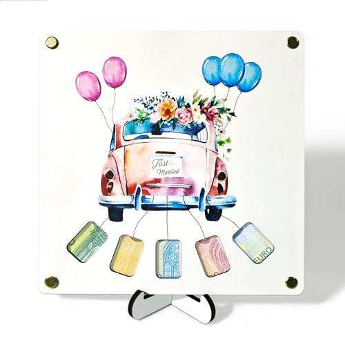 Winwild 4 in 1 Geldgeschenk Hochzeit - Hochzeitsgeschenke für Brautpaar - Personalisiertes Hochzeitskarte - Tischdeko Hochzeit Hochzeitsgeschenk Geldgeschenke Hochzeit Verpackungen Winwild 4 in 1 Geldgeschenk Hochzeit - Hochzeitsgeschenke für Brautpaar - Personalisiertes Hochzeitskarte - Tischdeko Hochzeit Hochzeitsgeschenk Geldgeschenke Hochzeit Verpackungen von Winwild