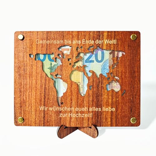 Winwild 4 in 1 Hochzeitsgeschenke für Brautpaar - Personalisiertes Geldgeschenk Hochzeit - Weltkarte Hochzeitskarte - Tischdeko Hochzeit Hochzeitsgeschenk Geldgeschenke Hochzeit Verpackungen Winwild 4 in 1 Hochzeitsgeschenke für Brautpaar - Personalisiertes Geldgeschenk Hochzeit - Weltkarte Hochzeitskarte - Tischdeko Hochzeit Hochzeitsgeschenk Geldgeschenke Hochzeit Verpackungen von Winwild