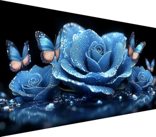 Diamond Painting Blau, Blume Diamant Painting Bilder Erwachsene, 5D Runder Vollbohrer Diamond Art Erwachsene Bastelset, Stickerei Kreuzstich Bilder, Wanddeko, Weihnachtsgeschen, 70x120cm,Model308 Diamond Painting Blau, Blume Diamant Painting Bilder Erwachsene, 5D Runder Vollbohrer Diamond Art Erwachsene Bastelset, Stickerei Kreuzstich Bilder, Wanddeko, Weihnachtsgeschen, 70x120cm,Model308 von Wionheng
