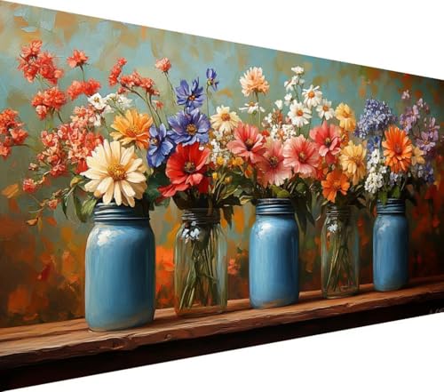 Diamond Painting Blume, Farbe Diamant Painting Bilder Erwachsene, 5D Runder Vollbohrer Diamond Art Erwachsene Bastelset, Stickerei Kreuzstich Bilder, Wanddeko, Weihnachtsgeschen, 100x200cm,Model302 Diamond Painting Blume, Farbe Diamant Painting Bilder Erwachsene, 5D Runder Vollbohrer Diamond Art Erwachsene Bastelset, Stickerei Kreuzstich Bilder, Wanddeko, Weihnachtsgeschen, 100x200cm,Model302 von Wionheng