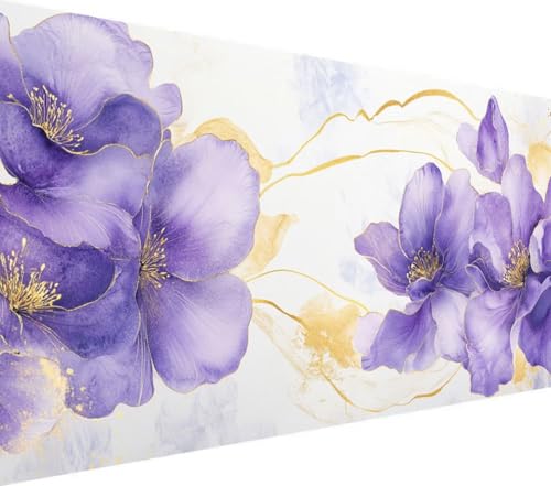 Diamond Painting Blume, Lila Diamant Painting Bilder Erwachsene, 5D Runder Vollbohrer Diamond Art Erwachsene Bastelset, Stickerei Kreuzstich Bilder, Wanddeko, Weihnachtsgeschen, 80x160cm,Model374 Diamond Painting Blume, Lila Diamant Painting Bilder Erwachsene, 5D Runder Vollbohrer Diamond Art Erwachsene Bastelset, Stickerei Kreuzstich Bilder, Wanddeko, Weihnachtsgeschen, 80x160cm,Model374 von Wionheng