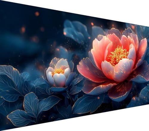 Diamond Painting Lotus, Anlage Diamant Painting Bilder Erwachsene, 5D Runder Vollbohrer Diamond Art Erwachsene Bastelset, Stickerei Kreuzstich Bilder, Wanddeko, Weihnachtsgeschen, 20x40cm,Model299 Diamond Painting Lotus, Anlage Diamant Painting Bilder Erwachsene, 5D Runder Vollbohrer Diamond Art Erwachsene Bastelset, Stickerei Kreuzstich Bilder, Wanddeko, Weihnachtsgeschen, 20x40cm,Model299 von Wionheng