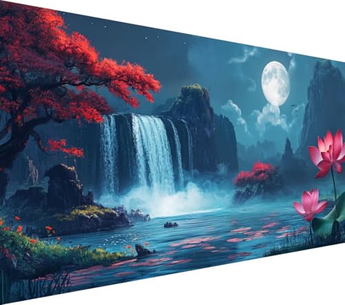 Diamond Painting Mond, Fallen Diamant Painting Bilder Erwachsene, 5D Runder Vollbohrer Diamond Art Erwachsene Bastelset, Stickerei Kreuzstich Bilder, Wanddeko, Weihnachtsgeschen, 100x200cm,Model329 Diamond Painting Mond, Fallen Diamant Painting Bilder Erwachsene, 5D Runder Vollbohrer Diamond Art Erwachsene Bastelset, Stickerei Kreuzstich Bilder, Wanddeko, Weihnachtsgeschen, 100x200cm,Model329 von Wionheng