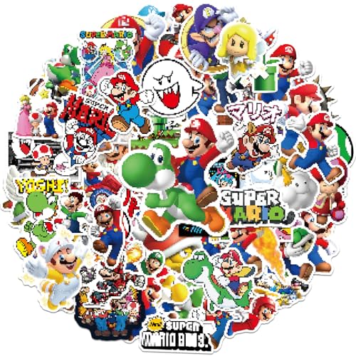 100 Stück Wasserfeste Sticker Set, Anime Aufkleber Anwendbar für Erwachsene und Kinder Skateboard Süßer Sticker, Laptop, Gepäck, Wasserbecher Aesthetic Aufkleber, Handyaufkleber von Wirhaut