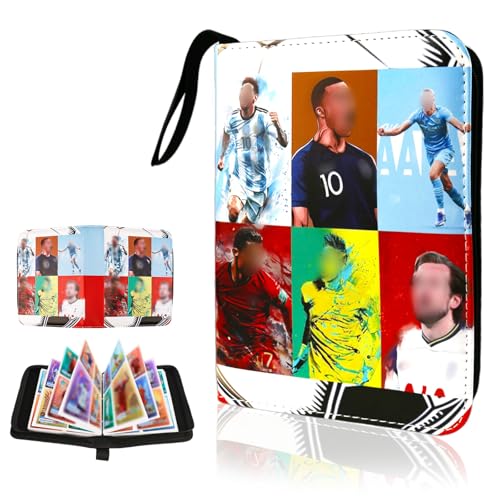Sammelkartenalben Album 400 Karten, Wasserdicht 4 Fächer Sammelkarten Album Karten Karten mit Reißverschluss, 3 Ringe Groß Sport Karten Heft, Fussball Geschenke Junge 6 7 8 9 10 Jahre Sammelkartenalben Album 400 Karten, Wasserdicht 4 Fächer Sammelkarten Album Karten Karten mit Reißverschluss, 3 Ringe Groß Sport Karten Heft, Fussball Geschenke Junge 6 7 8 9 10 Jahre von Wirhaut