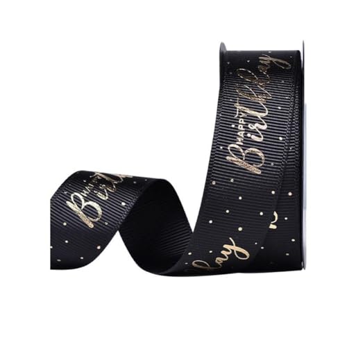 Wisafory 1 Rolle 9M Geschenkband Schwarz Gold Satinband Schleifenband Weihnachtsbänder Dekoband für Geschenkverpackungen, handgefertigt, Handwerk, Weihnachten, Party, Hochzeitsdekoration 10#2.2cm Wisafory 1 Rolle 9M Geschenkband Schwarz Gold Satinband Schleifenband Weihnachtsbänder Dekoband für Geschenkverpackungen, handgefertigt, Handwerk, Weihnachten, Party, Hochzeitsdekoration 10#2.2cm von Wisafory